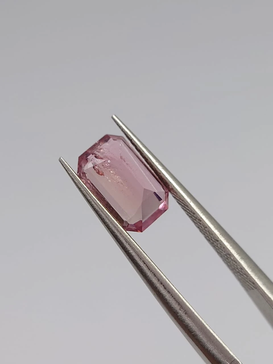 1.3ct Natural Pink Tourmaline Emerald Cut Loose Gemstone from Afghanistan — view 4